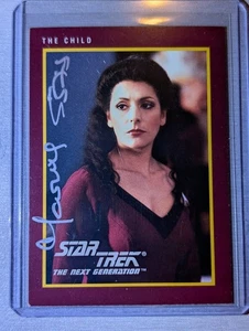 Marina Sirtis 🔥 Counselor Deanna Troi 1991 Impel Star Trek 25th Ann  #74 AUTO  - Picture 1 of 5
