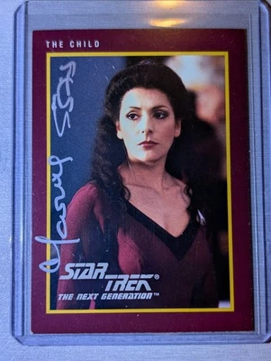 Marina Sirtis 🔥 Counselor Deanna Troi 1991 Impel Star Trek 25th Ann  #74 AUTO  - Image 1 of 4