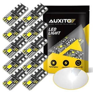 AUXITO T10 LED Luz de matrícula Bombillas interiores de coche Super Blanco 168 194 W5W EE. UU. - Imagen 1 de 11
