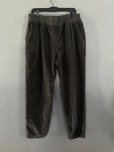 James Perse Relaxed Fit Corduroy Pants Oversized Casual Luxe Black Sz 4/XL - Picture 1 of 4
