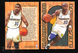 Fleer #9 1995-96 Tim Hardaway Flair Hardwood Leader Warriors Salón de la fama - Imagen 1 de 1