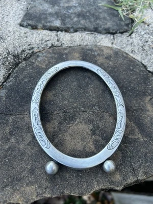 Marco de fotos de escritorio ovalado de plata de ley 925 vintage 18,7 gramos totales Foto 1 de 4