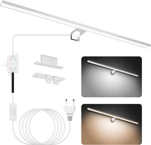 NIORSUN Spiegelleuchte Bad LED 18W 80cm 4000K/6000K 2000LM IP44 wasserdicht - Picture 1 of 11