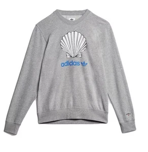 Noah x Adidas Originals Crewneck Grey Sweatshirt Men’s Size XL - Picture 1 of 4