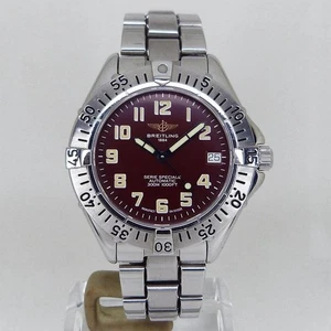 BREITLING Watch A17035 Colt Ocean Automatic 38mm 300M Date Bordeaux dial SS Mens - Picture 1 of 6