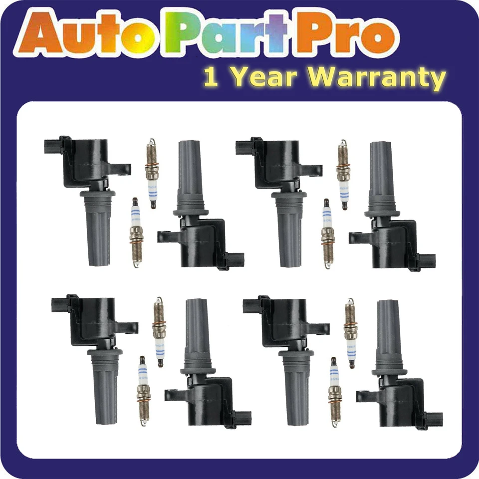 Bobina de encendido y bujía BOSCH 8 piezas platino para Lincoln LS 3,0 L 00-05 Foto 1 de 4