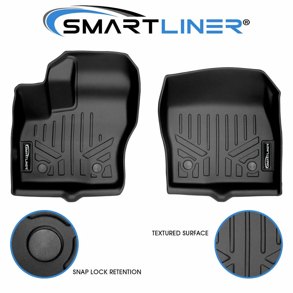 SMARTLINER Custom Fit Floor Mats 1st Row Liner 2014-2021 Ford Transit Connect Foto 1 de 4