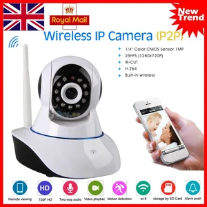 HD720P Wifi Wireless IP CCTV Camera Security Network IR Night Vision Monitor PTZ - Picture 1 of 12