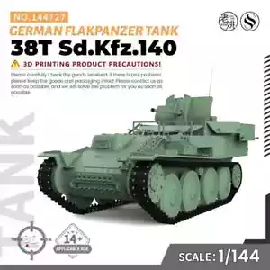 SSMODEL SS144727 1/144 25mm Kit Modelo Militar Alemán 38T Sd.Kfz.140 Flakpanzer - Imagen 1 de 8