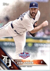 2016 Topps Opening Day Baseball #OD-25 Justin Verlander - Picture 1 of 1