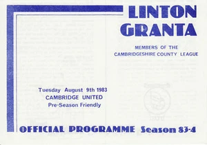 1983 Linton Granta v Cambridge United Friendly - Picture 1 of 1
