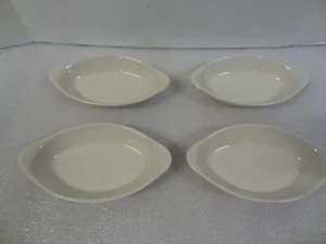 Vintage Lot 4 Buffalo China Oval Dish Bowl 6.5” Restaurant Ware Heavy 9609M - Picture 1 of 6