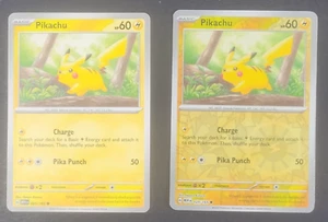 Pokemon TCG - 2x Pikachu 025/165 - NM/LP - Scarlet & Violet 151, 1x Reverse Hol - Bild 1 von 8