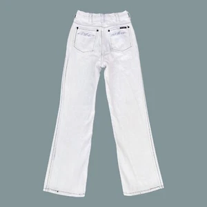 Vintage 70s Western Flare Jeans Kenny Rogers By Karman Collection Size 25 Hippie - Picture 1 of 14