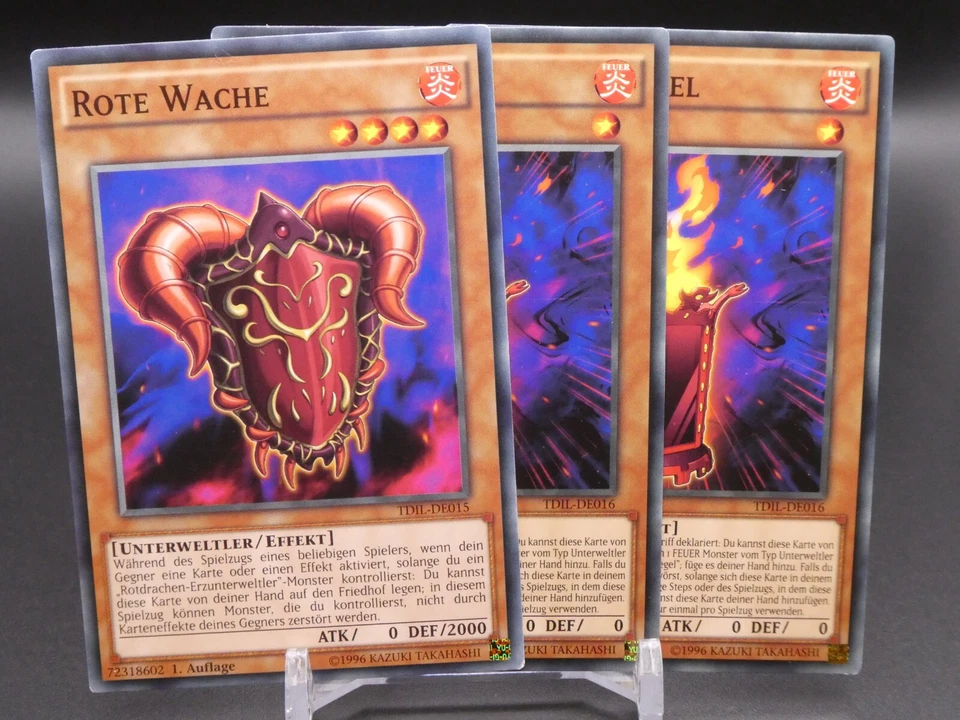Yugioh Playset 3x Rote Wache TDIL DE015/ Common/ Near Mint/ Deutsch/ 1. Auflage - Bild 1 von 1
