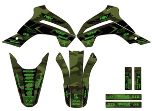 2021-2022 KLX 140 RF APACHE Green Senge Graphics Kit Compatible with Kawasaki - Picture 1 of 10
