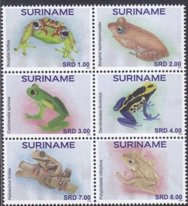 Surinam - Suriname Issue 2016 (2212-2217) Frogs - Picture 1 of 1