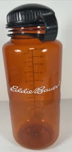 EDDIE BAUER Ámbar Naranja Botella de Agua Grande 32 OZ Irrompible Translúcido Lexan - Imagen 1 de 5