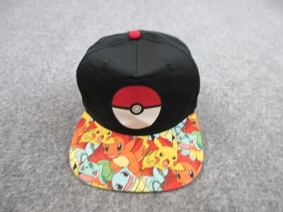 Gorra Pokemon Gorra Snap Back Negra Logo Ajustable Informal Exterior Niños Jóvenes Foto 1 de 4
