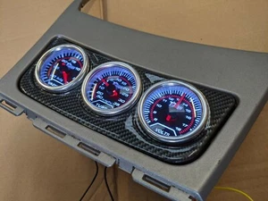 BMW 1 Series E81 E82 E87 E88 Centre Console Gauge Holder 52mm - Carbon fibre ABS - Picture 1 of 8