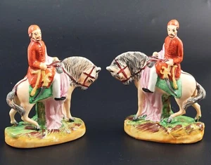 Staffordshire Porcelain Omar Pasha Figures c. 1850,Rare - Picture 1 of 10