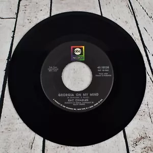 Ray Charles – Georgia On My Mind - 7" Vinyl/45 RPM - ABC Records - Reissue - Imagen 1 de 2