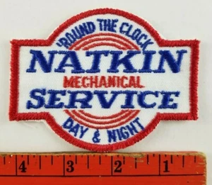 Parche vintage de servicio mecánico Natkin día noche - Imagen 1 de 2