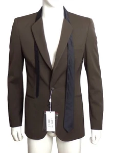MAISON MARGIELA- NWT Brown & Black Necktie Blazer, Size Medium - Picture 1 of 5