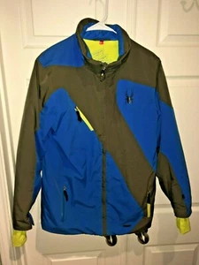 SPYDER Leader Winter Ski Jacket Bright Green/Black Boy's Kid's Size: 20 - Picture 1 of 5