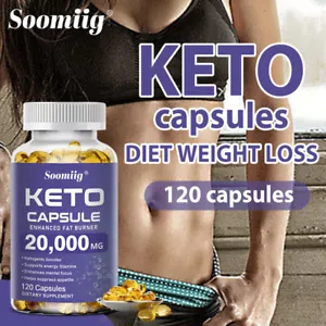 Keto Diet Brucia Grassi Pillole Perdita Peso Premium 20.000mg 30/60/120 Capsule - Foto 1 di 11