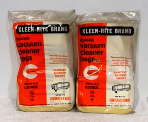 Kleen-Rite Original Disposable Vacuum Cleaner Bags 2 Packs 8 Total Bags - Picture 1 of 2