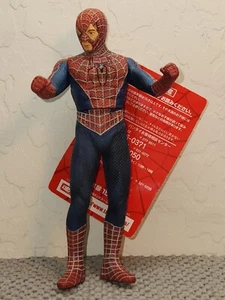 Raro 2007 Spider-Man 3 Máscara Desgarrada/Abierta Suave Marvel Figura de Acción Bandai con Etiquetas 6" - Imagen 1 de 24