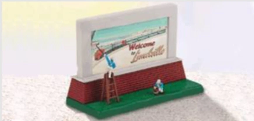 Lionel 6-14148 Operating Billboard Signmen VIGNETTE 2002 C10