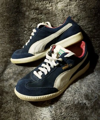 PUMA WOMEN'S SUEDE CLASSIC COURT LOW-TOP SNEAKERS SHOES Size 5.5 UK 3 EU 35.5 - Image 1 of 4