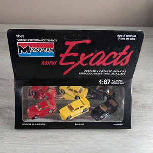 Monogram Mini-Exacts 1:87 Foreign Performance Tri-Pack - New in Worn Package - Picture 1 of 5