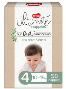 Huggies Ultimate Nappies Size 4 (10-15Kg) 58 Count - Picture 1 of 6