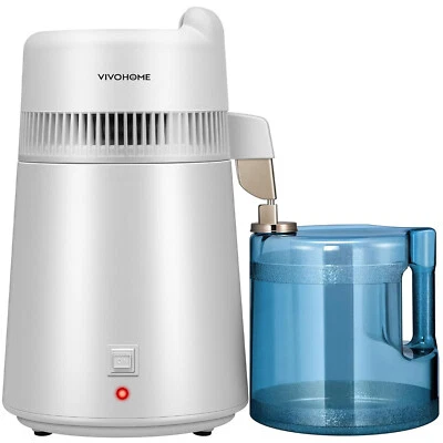 6L Water Distiller Purifier Machine Countertop 900W with Smart Switch 1.3 L/H - Image 1 of 4