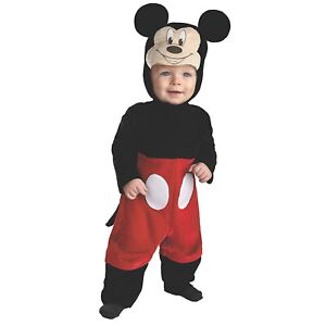 NEW Disney Baby Mickey Mouse Halloween Costume 12-18 Months Jumpsuit Hood Tail