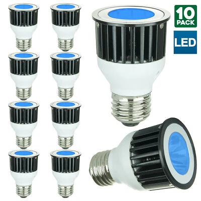 10 Pack Sunlite MR16 Blue Colored, 3 Watt, 120 Volt, Medium Base Bulb - Image 1 of 3