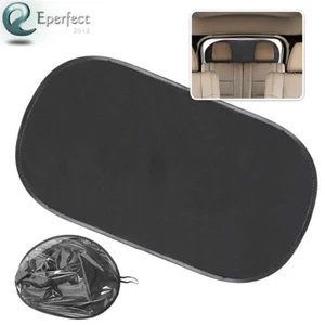 Car Rear Window Screen Sun Shade Mesh Cover Static Cling Windshield Visor Shield - Foto 1 di 7