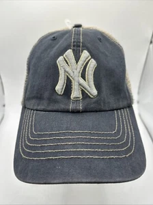 NEW YORK YANKEES Baseball Hat Cap Mesh 47 Brand Medium With Sticker The Franchis - Picture 1 of 16