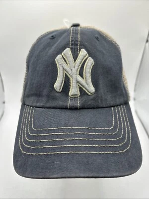 NEW YORK YANKEES Baseball Hat Cap Mesh 47 Brand Medium With Sticker The Franchis - Image 1 of 4