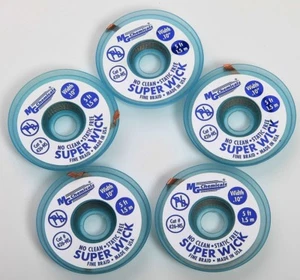 Menge 5 MG Chemikalien Super Wick 426-NS Lötschwamm 5 Fuß, 1,5 m lang & 0,10 Zoll breit - Bild 1 von 4