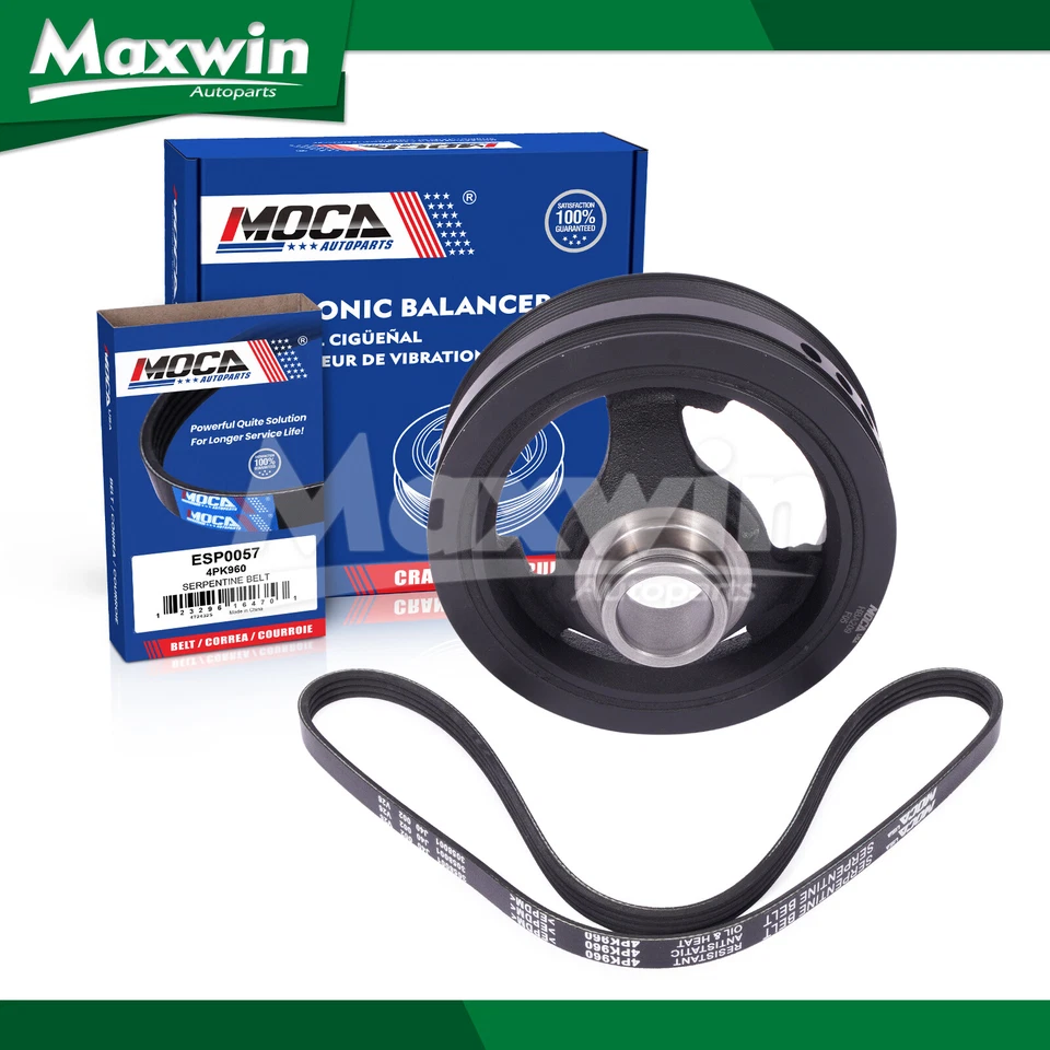 Cinturón serpentino equilibrador armónico apto para Chevrolet Express GMC Savana Sierra Yukon Foto 1 de 4