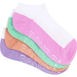 4 Pairs X Bonds Kids Logo Light Low Cut Girls Multicoloured Socks - Picture 1 of 3