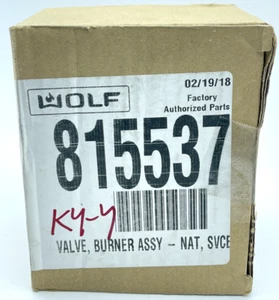 Wolf Range Burner Valve Assy #815537 *OPEN BOX, NEVER USED* OEM - Picture 1 of 2