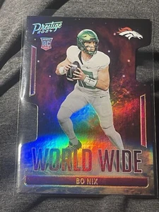 Bo Nix 2024 Prestige World Wide SSP Case Hit Die Cut - Picture 1 of 2