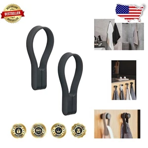 Loop Magnetic Towel Clip - Stylish Wall Mount Hanger for Bathroom & Kitchen - Picture 1 of 7
