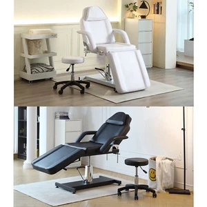 Hydraulic Massage Table Adjustable Bed Couch Beauty Salon Tattoo Recliner Stool - Picture 1 of 32
