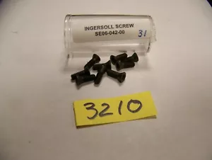HERRAMIENTAS DE CORTE INGERSOLL SE06-042-00, TORNILLO, LOTE DE 9 EA (ARTÍCULO #3210) - Imagen 1 de 1